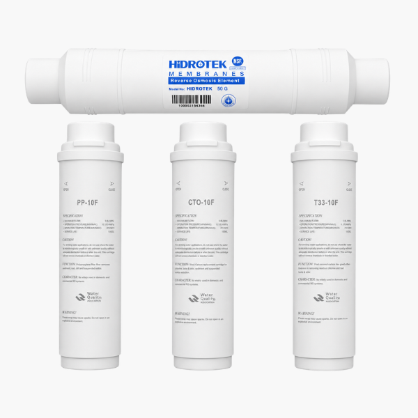 Pack filtre et membrane à changement facile en 4 étapes