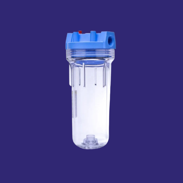 10 Inch 3/4 inch port Clear Filter Housing 3/4 port with Bracket & Spanner (H1034C)