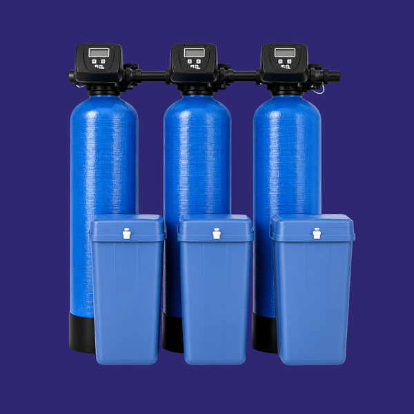 700 Litre Triplex Commercial Water Softener Flow Rate Up to 78,000 litres per hour (3672)