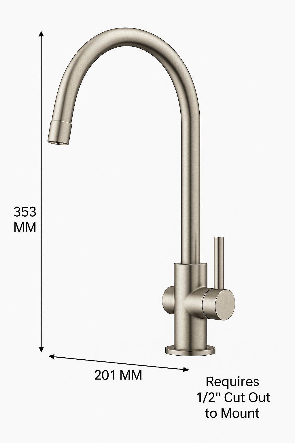 TW PRO Stainless Steel Filter Tap 1008