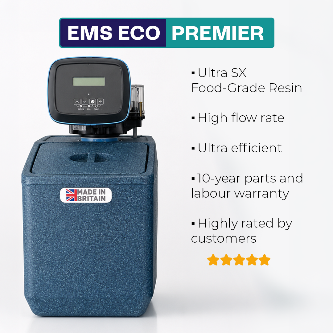 EMS10 Blue Eco Premier Meter-Controlled Water Softener