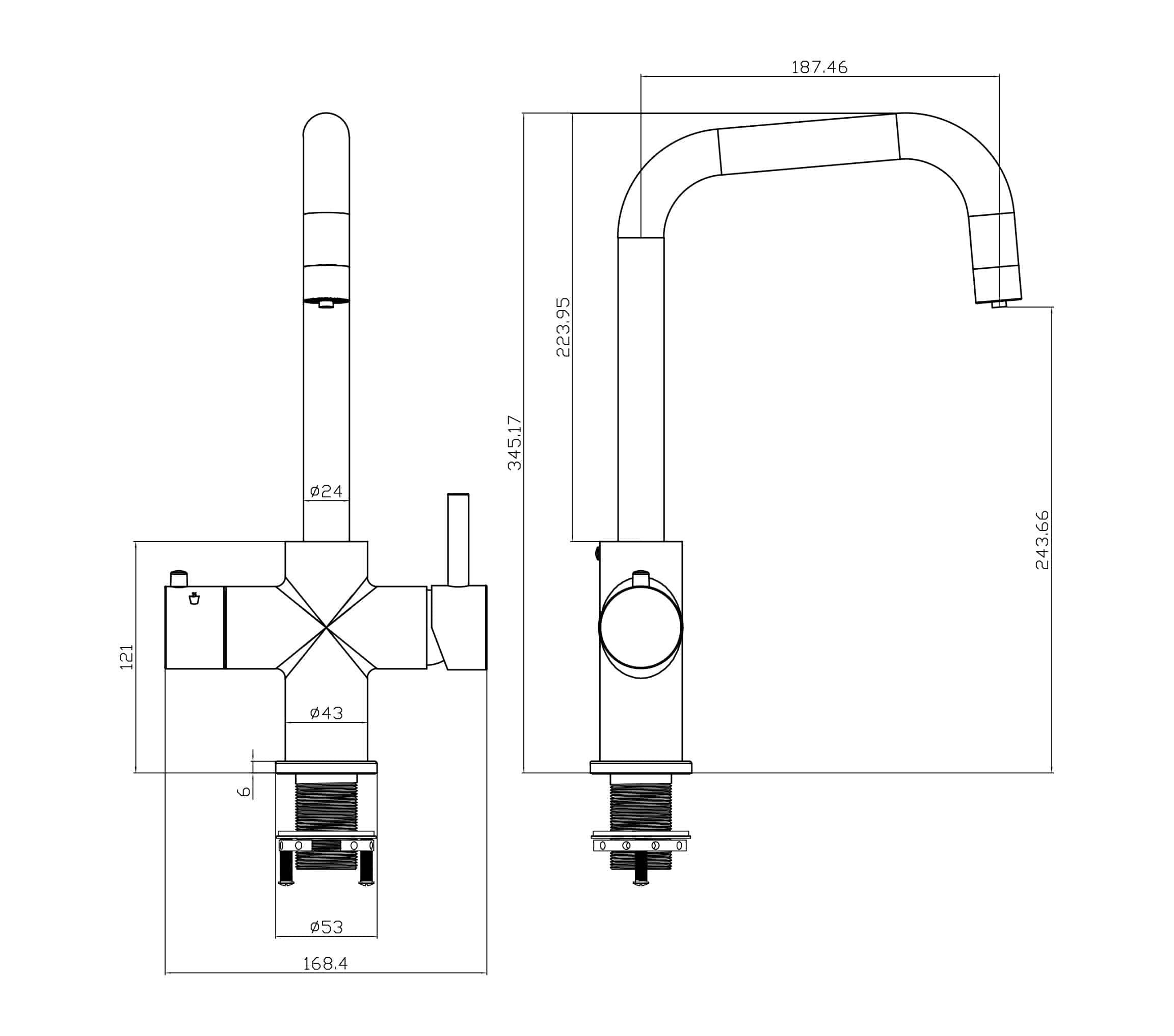 Aurora Boil Instant Boiling Tap