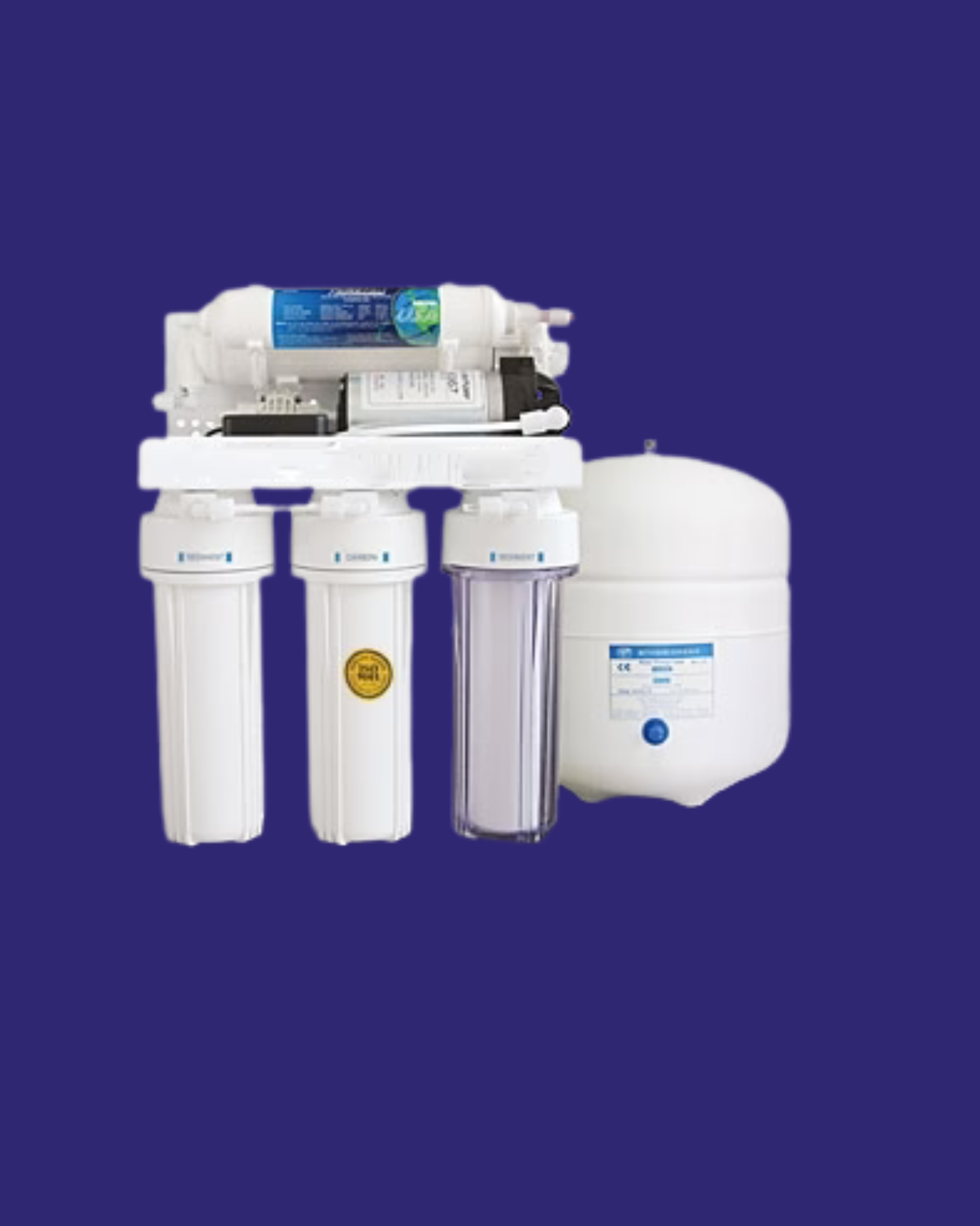 RO 5 Stage Pumped Reverse Osmosis water filter system (RO5PEW)