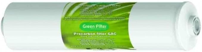 Green Filter GAC 2.5" x 11" - 1/4" FPT Inline Filter