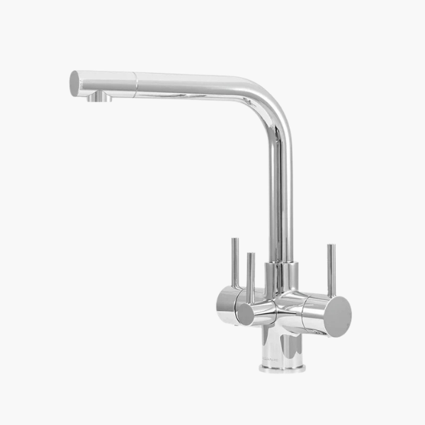 Sorrento 3 lever Italian design three way tap & filter Chrome
