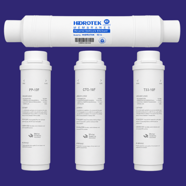 Pack filtre et membrane à changement facile en 4 étapes