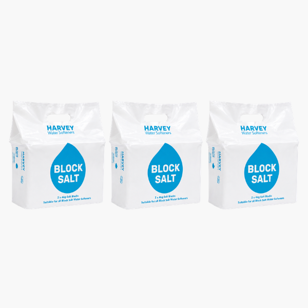 Water Softener Salt Harvey  Block Salt 3 Packs, 6 Blocks