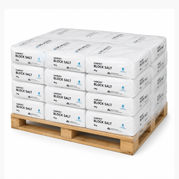 Block Salt 1 Full Pallet (120 packs) , 2 x 4kg blocks per pack