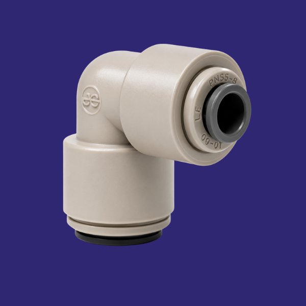 Twin packReducing elbow connector 3/8 to 1/4