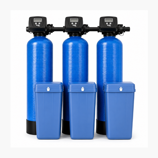 700 Litre Triplex Commercial Water Softener Flow Rate Up to 78,000 litres per hour (3672)