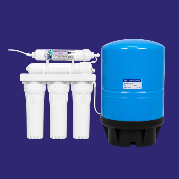 100 Gpd 5 Stage Pumped De-I RO System with 11 Gallon Tank