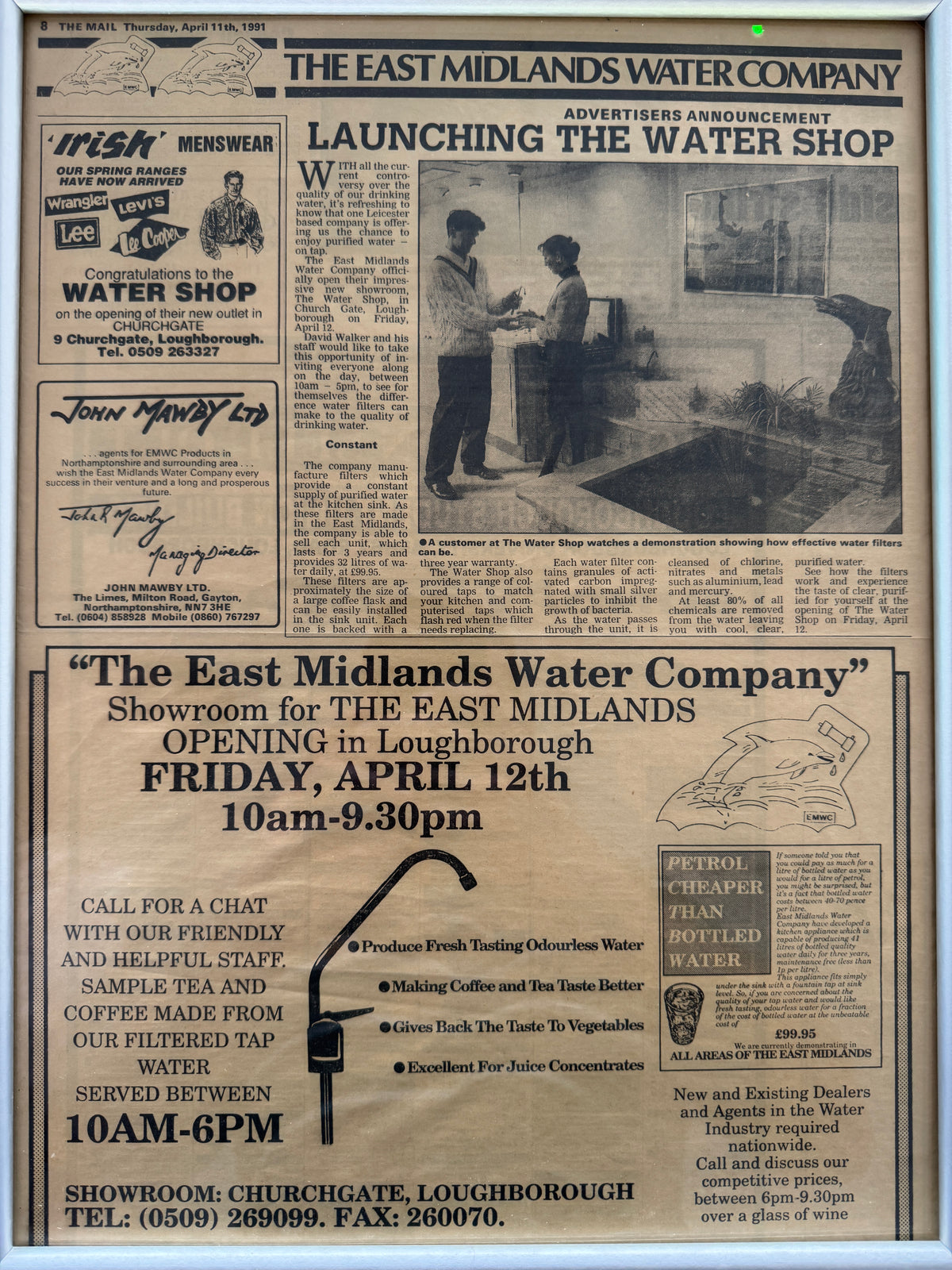 The Water Shop opens.