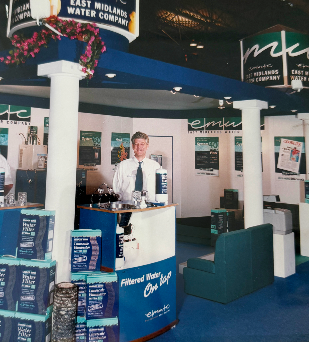 My dad, David, at the Ideal Home Show in 1989.
