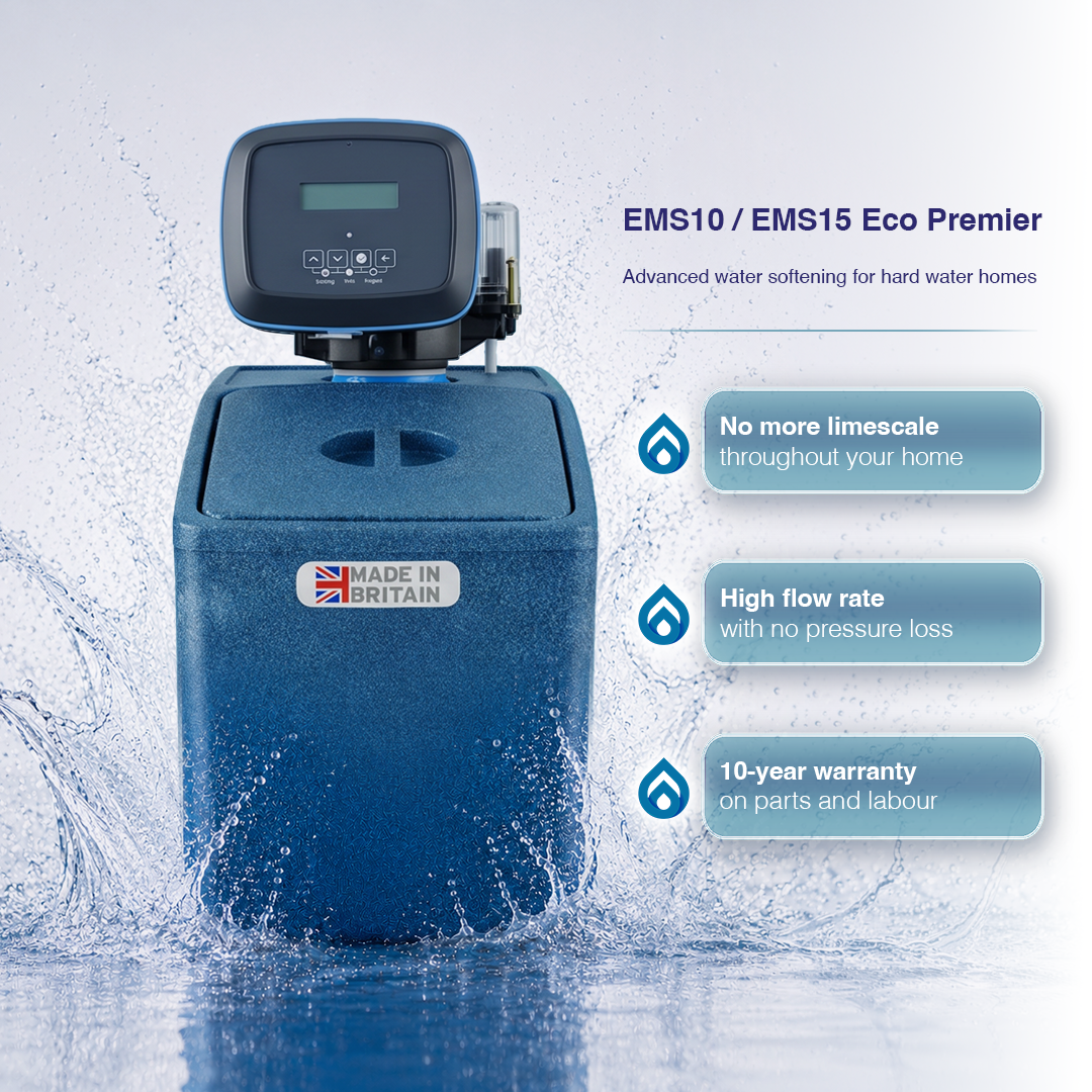 EMS10 Blue Eco Premier Meter-Controlled Water Softener