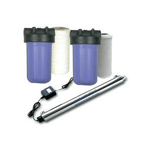 High Flow Rainwater harvest filtration with 48 lpm UV filter