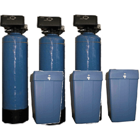 Débit d'adoucisseur d'eau commercial triplex de 700 litres jusqu'à 78 000 litres par heure (3672)