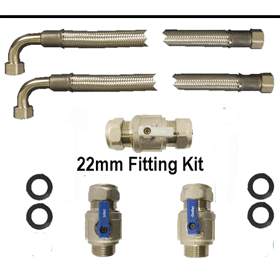 22mm Fitting Kit with Female to male Adaptors